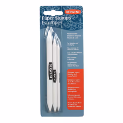 Derwent 2300561 Paper Stump for Blending and Smudging, Set of 3, Rice Paper, Professional Quality,White