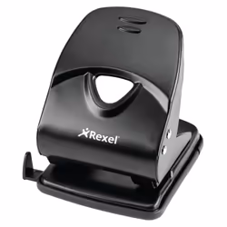Rexel V240 2 Hole Punch Black, 40 sheets, Black, Metal, 145 mm, 145 mm, 115 mm