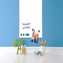 Rexel Magnetic Dry-Erase Board Aluminium Frame 585x430mm, White, White, White, White, White, 585 mm, 430 mm, 583 mm, 583 mm, ...