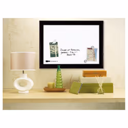 Rexel Magnetic Dry-Erase Board with Black Frame 585x430mm, 585 x 430 mm, Black, White, Magnet, 1.35 kg