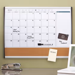 Rexel Magnetic Monthly Organiser Combi Board 585x430mm - Additional view 6