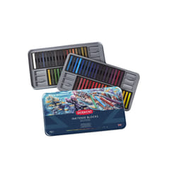 Derwent Inktense Blocks 72 Tin  Set of 72  8mm Block  Soft Texture  Watersoluble  Ideal for Watercolor  Drawing  Coloring  Crafts and Painting on Pape