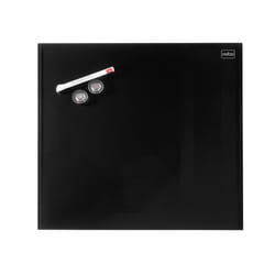 Nobo Diamond Glass Board Magnetic Black 300x300mm Retail Pack
