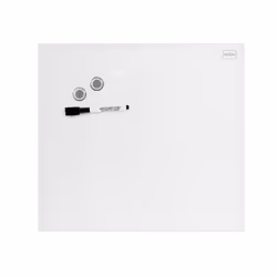 Nobo Diamond Glass Board Magnetic White 300x300mm Retail Pack, Glass, 300 x 300 mm, White, 346 mm, 346 mm, 36 mm