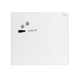 Nobo Diamond Glass Board Magnetic White 450x450mm Retail Pack