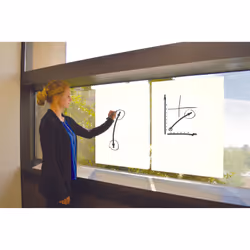 Nobo Instant Whiteboard Dry-Erase Sheets Clear 25x Sheets 600x800mm Per Roll - Additional view 2