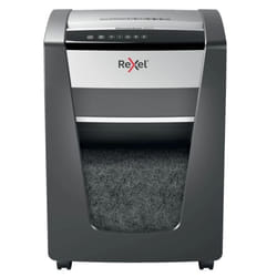 Rexel M515 paper shredder Micro-cut shredding 60 dB 23 cm Black. Silve