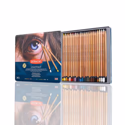 Derwent Lightfast Colored Pencils 24 Tin  Set of 24  4mm Wide Core  10