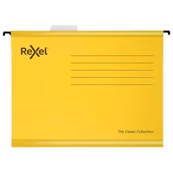 Rexel YELLOW FOOLSCAP SUSP FILE PK25