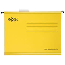 Rexel YELLOW FOOLSCAP SUSP FILE PK25