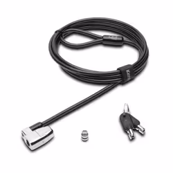 Kensington ClickSafe 2.0 Keyed Laptop Lock for Dell Devices (25 Pack) - Master Keyed FT, 1.8 m, Kensington, 2 Keys, Black, St ...