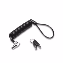 Kensington NanoSaver® Portable Keyed Laptop Lock – Master Keyed, 2.3 m, Kensington, Key, Carbon steel, Black