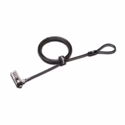 Kensington NanoSaver® Serialised Combination Laptop Lock, 1.8 m, Kensington, Combination lock, Carbon steel, Plastic, Black,  ...