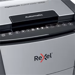Rexel Optimum AutoFeed+ 300X paper shredder Cross shredding 55 dB 23 cm Black, Silver - Additional view 5