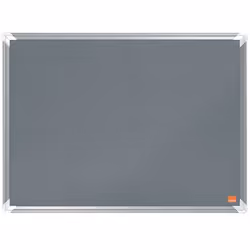 Felt notice board with a modern stylish aluminum trim and fixed with a through corner wall mounting. Excellent felt notice bo ...