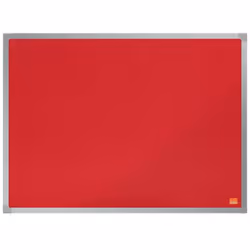 Felt notice board with an anodised aluminum trim and fixed by a through corner wall mounting. Excellent felt notice board sur ...