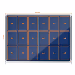 Nobo 1915334 insert notice board Indoor Blue Aluminium - Additional view 5