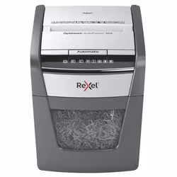Rexel Optimum AutoFeed+ 50X, Cross shredding, 22 cm, 4 x 28 mm, 20 L, 55 dB, Touch