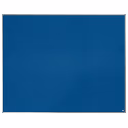 Felt notice board with an anodised aluminum trim and fixed by a through corner wall mounting. Excellent felt notice board sur ...