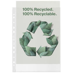 Rexel 100% RECYCLED A4 POCKET PK100