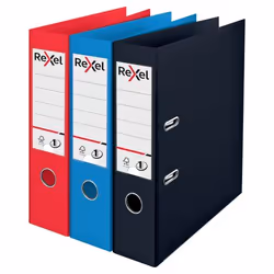 Rexel LAF CHOICES PP 75MM A4 AST PK3