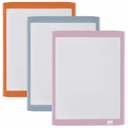 This mini magnetic whiteboard comes in an assortment of frame colours. with matching whiteboard pen and whiteboard eraser. Wi ...