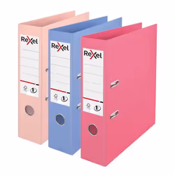 Rexel LAF SOLEA PP 75MM A4 AST PK3