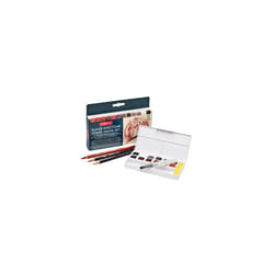 Derwent Shade & Tone Mixed Media Set, 16 Piece Set, Natural Paint Colours with Inktense, Graphitint, Pencils & Tinted Charcoal, Professional Quality,