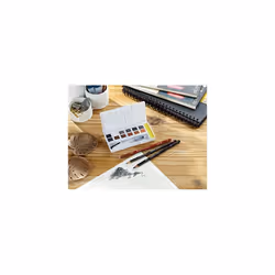 Derwent Shade & Tone Mixed Media Set, 16 Piece Set, Natural Paint Colours with Inktense, Graphitint, Pencils & Tinted Charcoal, Professional Quality,