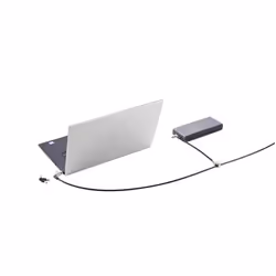 Kensington Slim N17 2.0 Keyed Dual Head Laptop Lock for Wedge-Shaped Slots - Like Keyed