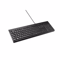 Kensington KB100 EQ Wired Full Size Keyboard, Full-size (100%), Wired, USB, Membrane, QWERTZ, Black