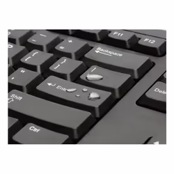 Kensington KB100 EQ keyboard Home/Office USB QWERTY Spanish Black