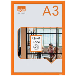 Nobo 1915698 magnetic frame A3 Orange