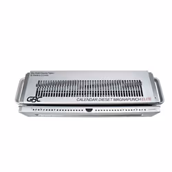 GBC Magnapunch Elite 3:1 Calendar Die Thumb Cut Set, Manual, Silver