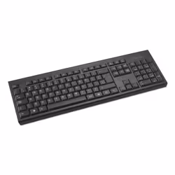 Kensington KB150 EQ Wireless Keyboard, Full-size (100%), Wireless, RF Wireless, Membrane, QWERTY, Black