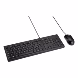 Kensington KM100 EQ Wired Desktop Set, Wired, USB, Membrane, QWERTZ, Black, Mouse included