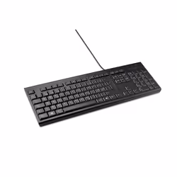 Kensington KB100 EQ Wired Full Size Keyboard, Full-size (100%), Wired, USB, Membrane, QWERTY, Black