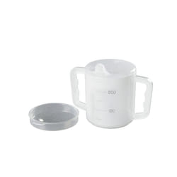 Homecraft Two Handled Mug and Two Lids, 270 ml, Gradations to Measure Liquid Intake, Spout Lid and Splash Lid, Dishwasher Safe, Independent...