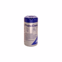 AF Phone-Clene Wipes Cleaning for Telephone Bactericidal Wipes Ref PHC100T [Tub of 100]