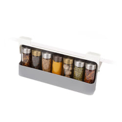 Joseph Joseph Spice Rack Organizer - Under-Shelf Kitchen Cabinet Storage Solution for Spices  Grey
