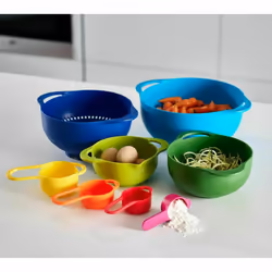 Joseph Joseph DUO 8-Piece Nesting Food Prep Bowl Set