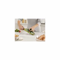 Multi-Grip Kitchen Mandoline, Adjustable Fruit and Vegetable Slicer, 3-Slice thickness, with precision food grip, Green