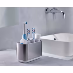 Joseph Joseph EasyStore™ Steel Large Toothbrush Holder