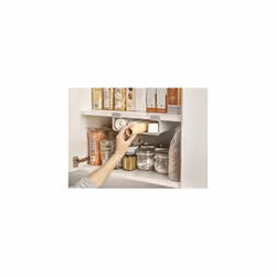 CupboardStore Under Shelf Storage Film, Foil and Bag Organiser, Space Saving - Grey