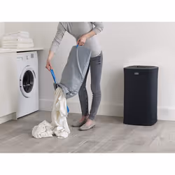 Joseph Joseph Tota 60-litre Laundry Separation Basket - Black