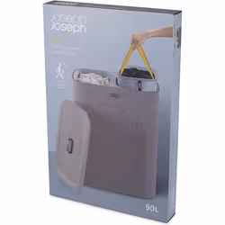 Joseph Joseph Tota 90-litre Laundry Separation Basket - Grey - Additional view 8