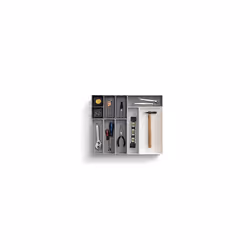 Joseph Joseph Blox 10-Piece Drawer Organiser Set, Grey