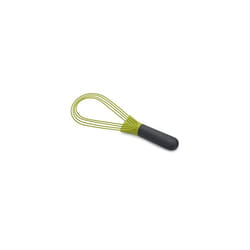 Joseph Joseph 10539 Twist Whisk- flat whisk and balloon whisk- suitable for non-stick cookware, Silicone, Grey / Green