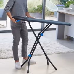 Joseph Joseph Glide Plus Ironing Board 130 x 38cm with Compact Adjustable Legs and Integrated Heat Resistant Steam Iron Rest Advance