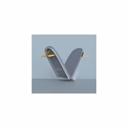 Joseph Joseph Pocket Folding Space-Saving, Compact table-top Ironing Board Regular, Grey / Yellow - Additional view 5